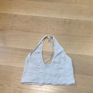 White halter top bra